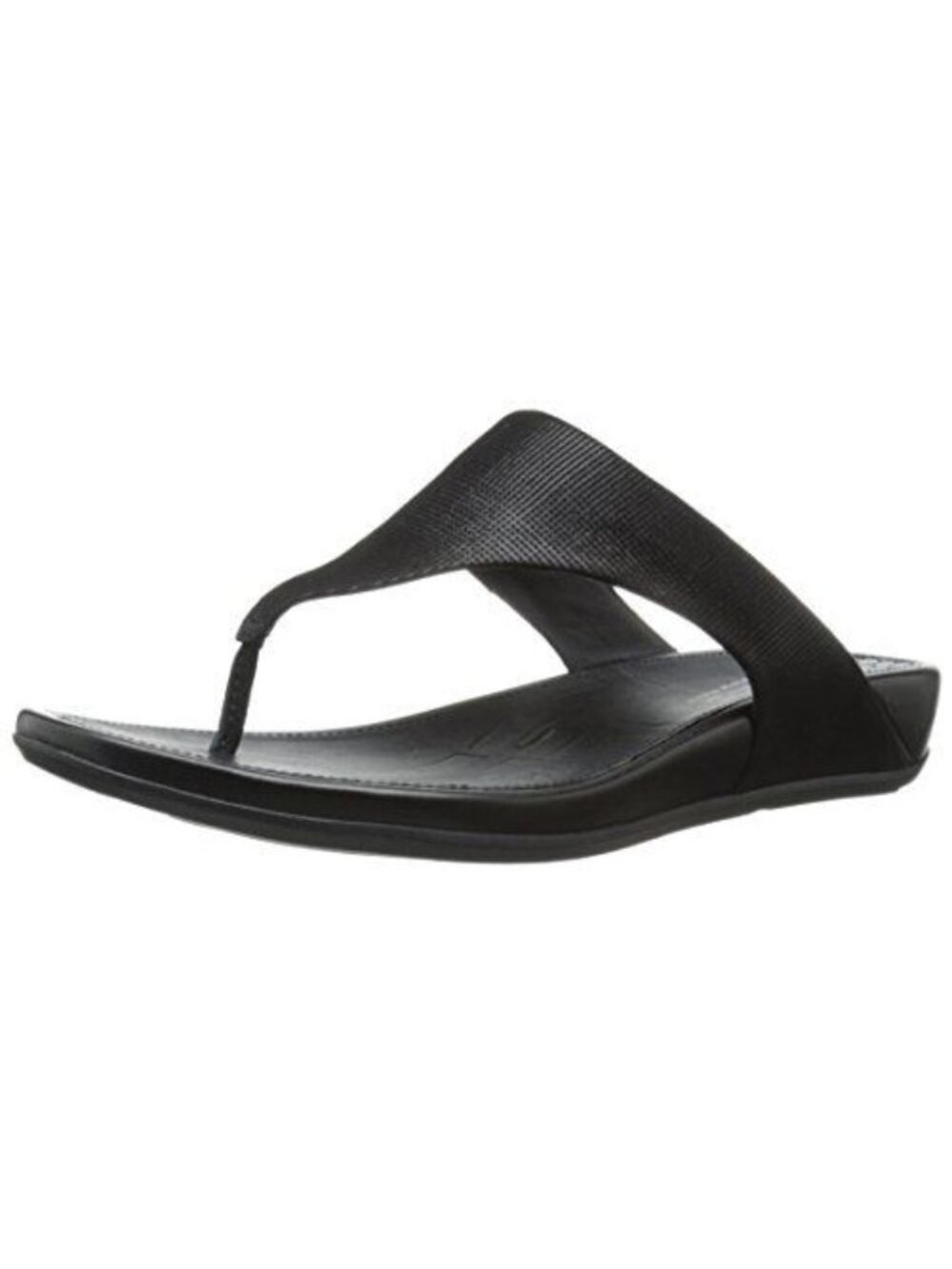 FitFlop Banda Opul Flip Flop Black, 8 Ortho Comfort Beach Resort Shoe Wedge